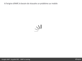 @largowGoogle AMP : le guide SEO - AMP is coming @largow
A l’origine d’AMP, le besoin de résoudre un problème sur mobile
 