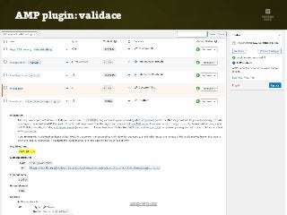 AMP plugin: validace
amp-wp.org
 