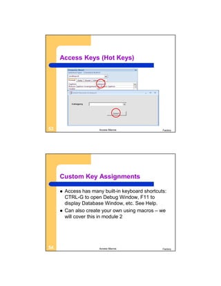 AMP110 Microsoft Access Macros | PDF