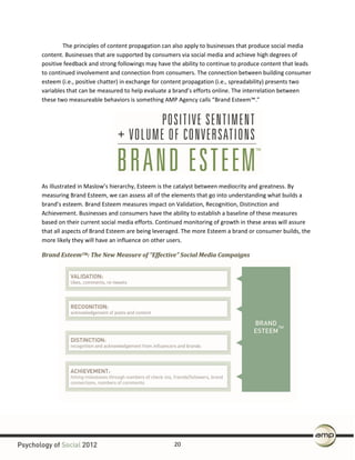 The  principles  of  content  propagation  can  also  apply  to  businesses  that  produce  social  media  
content.  Busi...