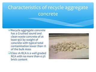 Recycled Aggregate Concrete | PPT