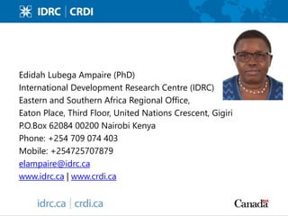 Gender in climate change, agriculture, and natural resource policies: insights from East Africa