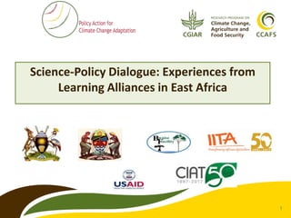 Science policy dialogue: Experiences from learning alliances in East Africa