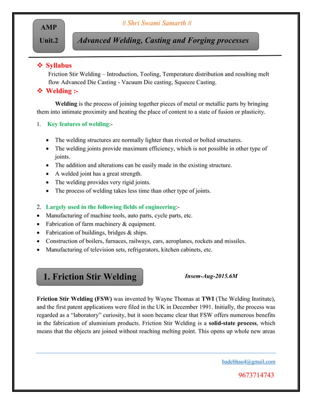 Advanced Manufacturing Processes PDF Full book by badebhau PDF