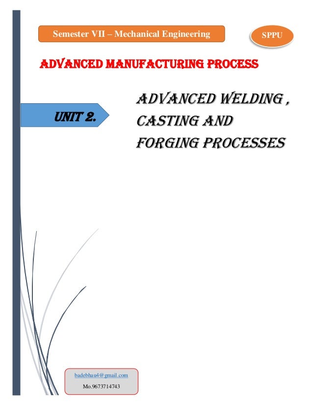 Advanced Manufacturing Processes PDF Full book by badebhau