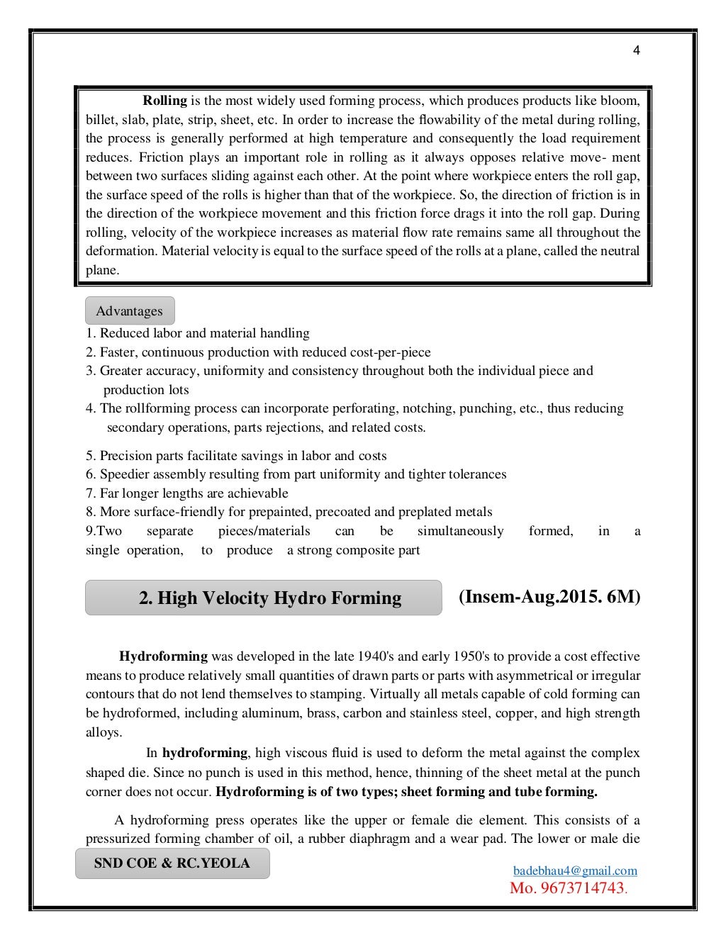 Advanced Manufacturing Processes PDF Full book by badebhau