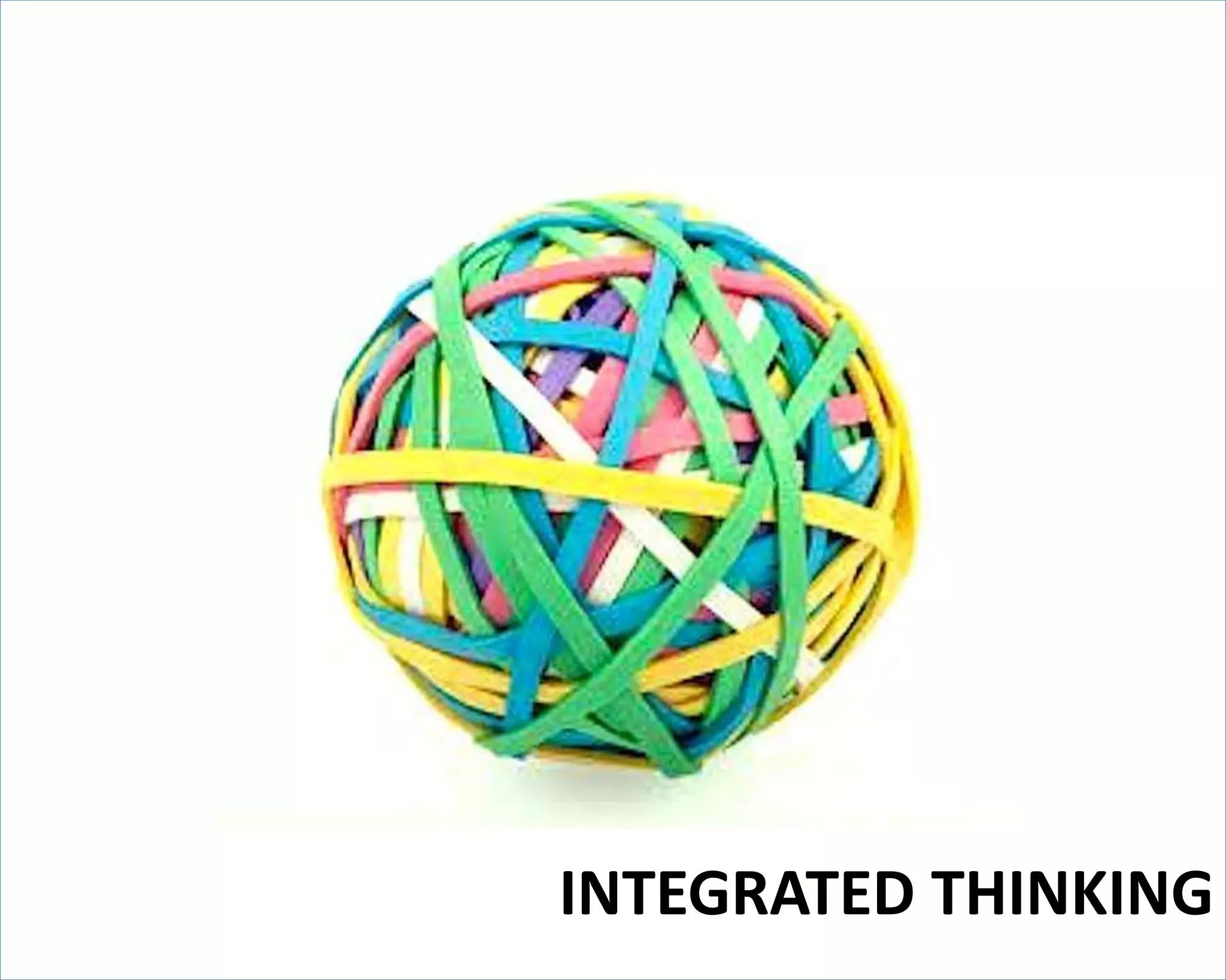 INTEGRATED THINKING 
 