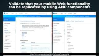 #ampsuccess by @aleyda from @orainti at #searchcamp
Validate that your mobile Web functionality  
can be replicated by usi...