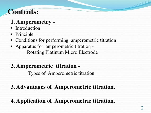 Amperometric Titration