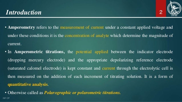 Amperometric Titrations