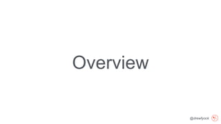 @drewfyock
Overview
 