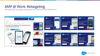 AMP @ Work: Retargeting
​Retargeting campaign designed and delivered by Salesforce.
 
