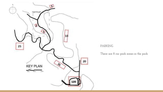 PARKING
There are 8 car park zones in the park.
 