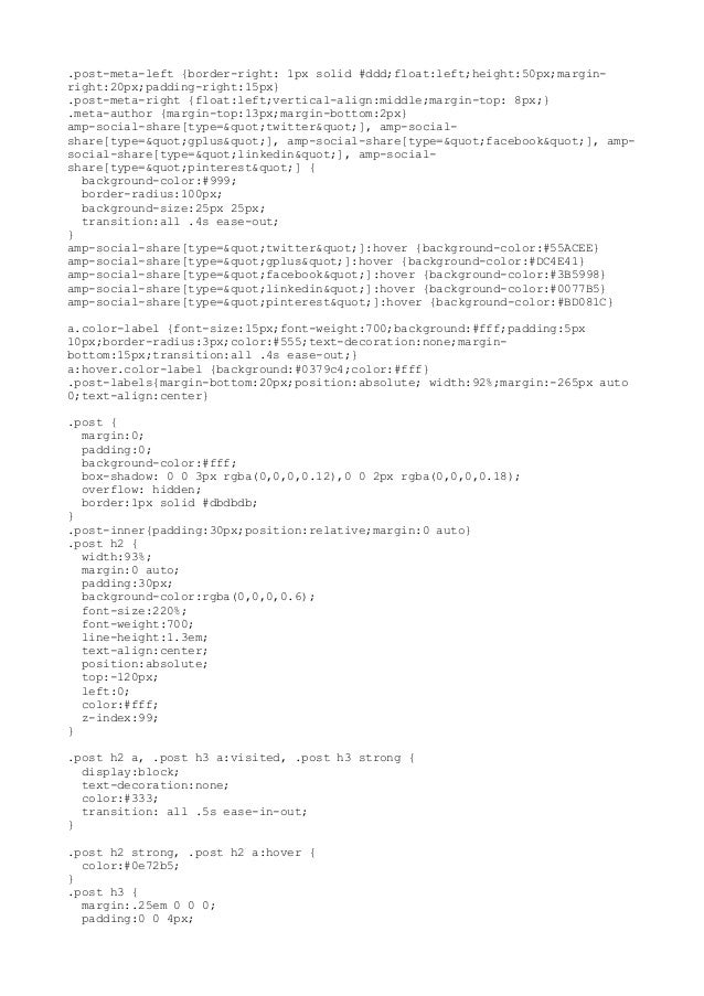 Amp Html Blogger Templates