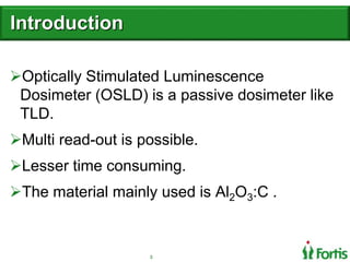 Angular Dependency of radiation on Optically Stimulated Luminescence ...