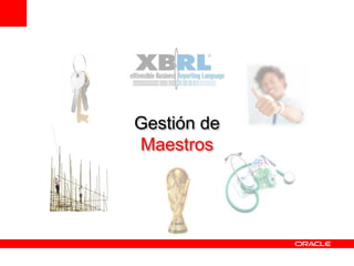 Gestión de
Maestros
 