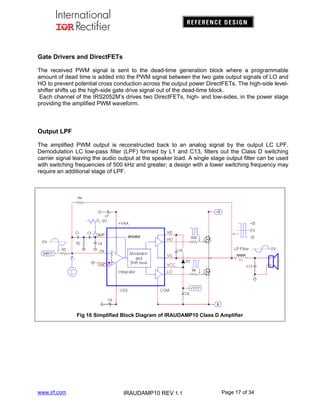 Amplificador classe d com direct fet | PDF