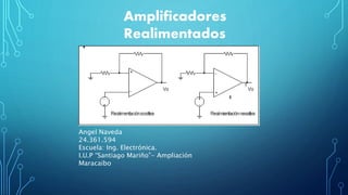 Amplificadores
Realimentados
Angel Naveda
24.361.594
Escuela: Ing. Electrónica.
I.U.P “Santiago Mariño”- Ampliación
Maracaibo
 