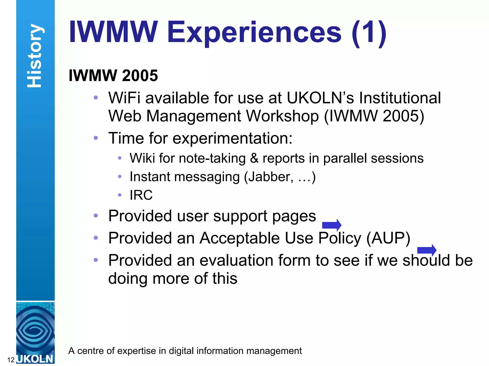 The Amplified Conference Term coined by Lorcan Dempsey, OCLC (and former UKOLN director) in a blog post on 25 July 2007 History 