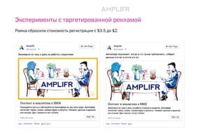 Эксперименты с таргетированной рекламой
Рамка сбросила стоиомость регистрации с $3.5 до $2.
 