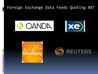 Foreign Exchange Data Feeds Quoting XBT
 