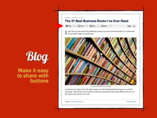 Blog
Make it easy
to share with
buttons
 