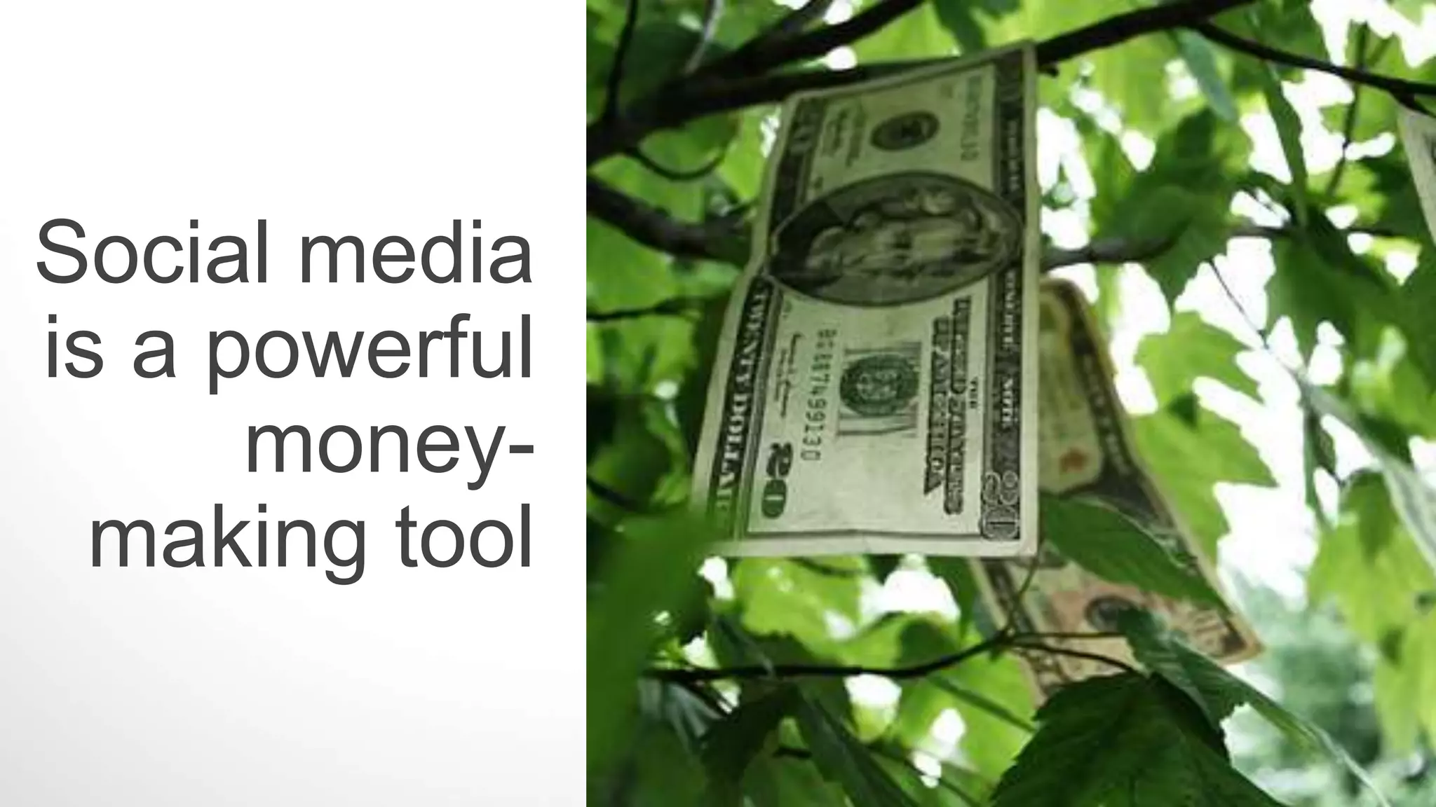 Social proﬁles are like mini versions of your website. They can be
optimized for search exactly too. Do not miss out on an opportunity
to expand your reach.
Optimize your proﬁles.
 