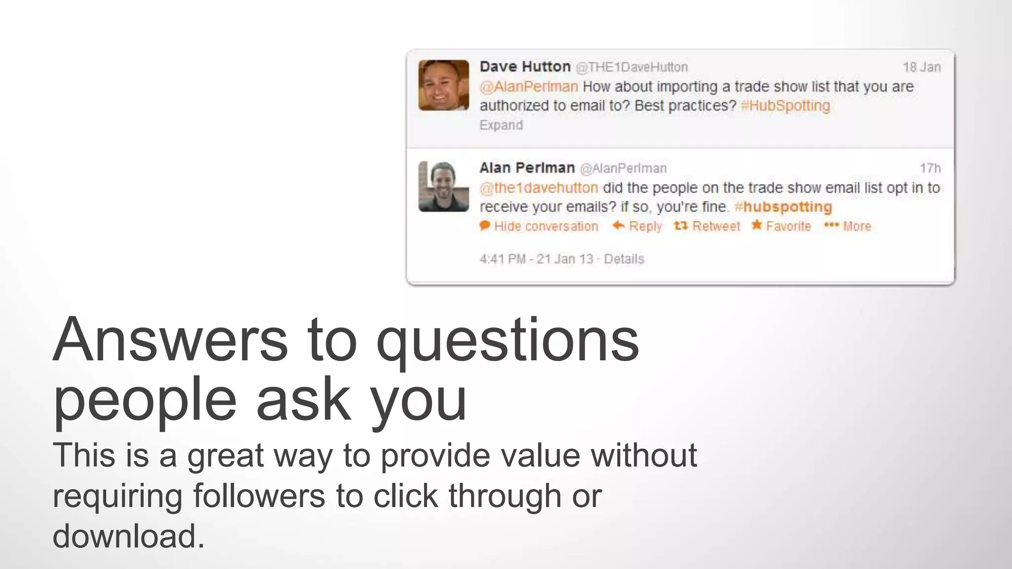 How to measure your results.
FLICKR USER CHEFRANDEN
 