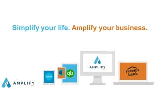 Simplify your life. Amplify your business.
 