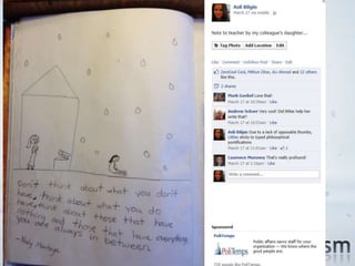 * life is either
 pleasant memories
 or learning
 experiences
* stay away from
 negative energy
* you are average of
 your 5 closest
 friends
* consider the value
 of complaining
 before you do it




                       *
 