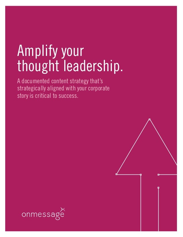 Amplify your thought leadership content.
