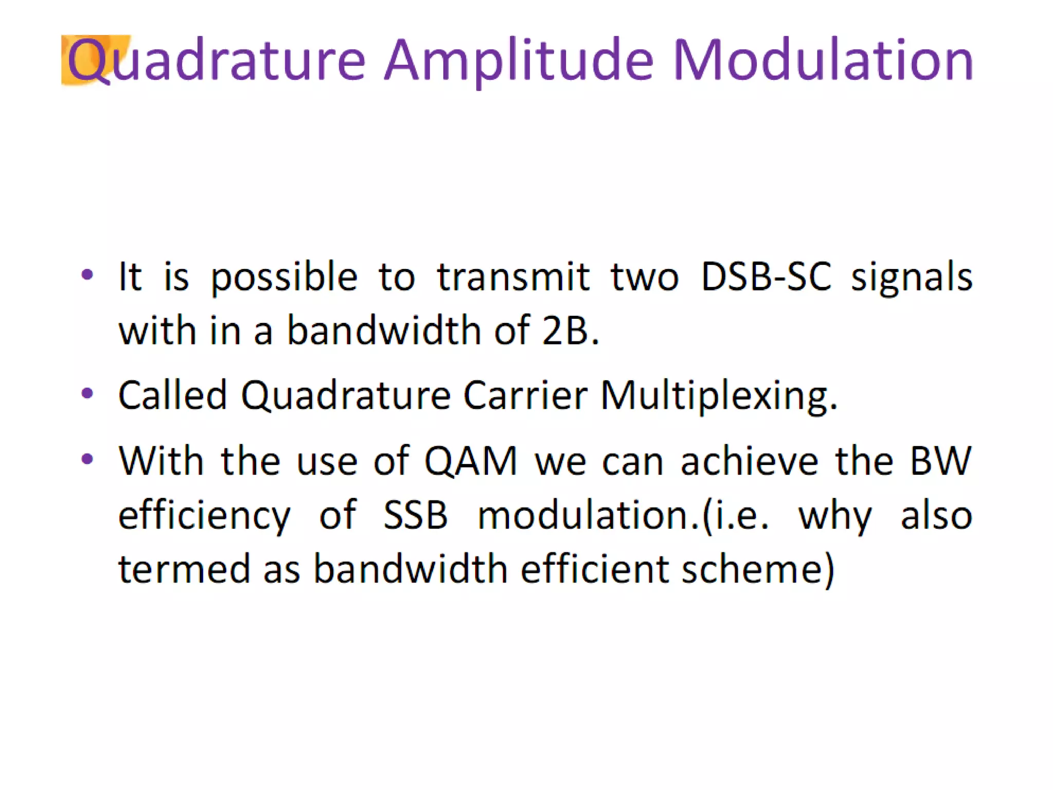 Amplitude modulation