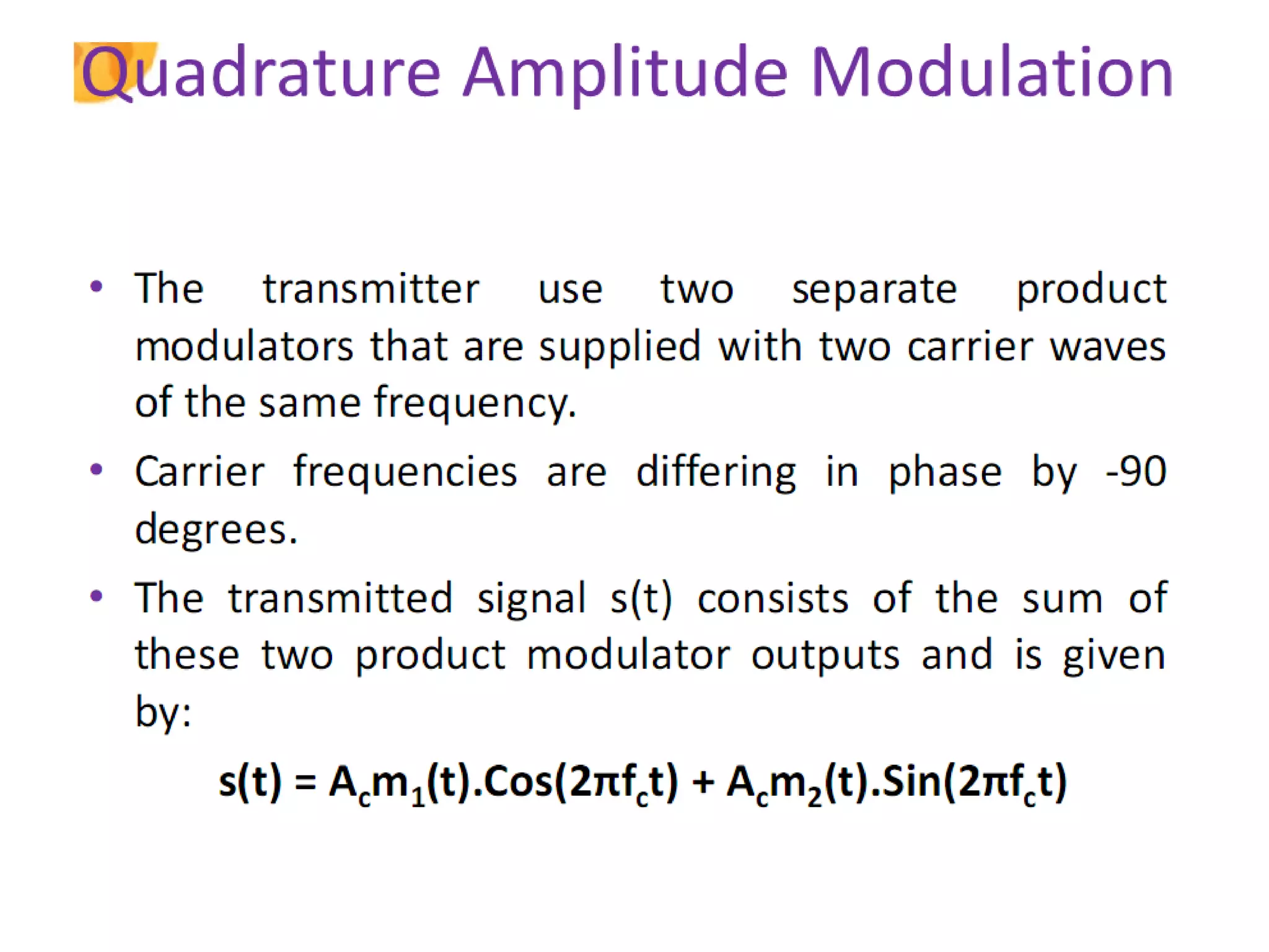 Amplitude modulation