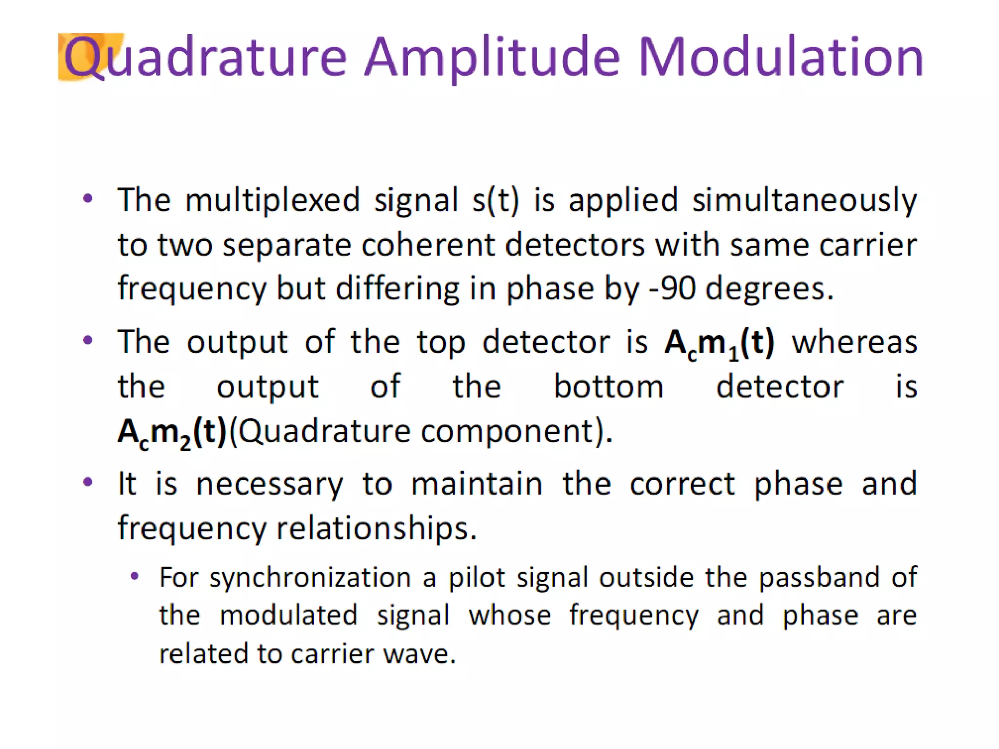 Amplitude modulation