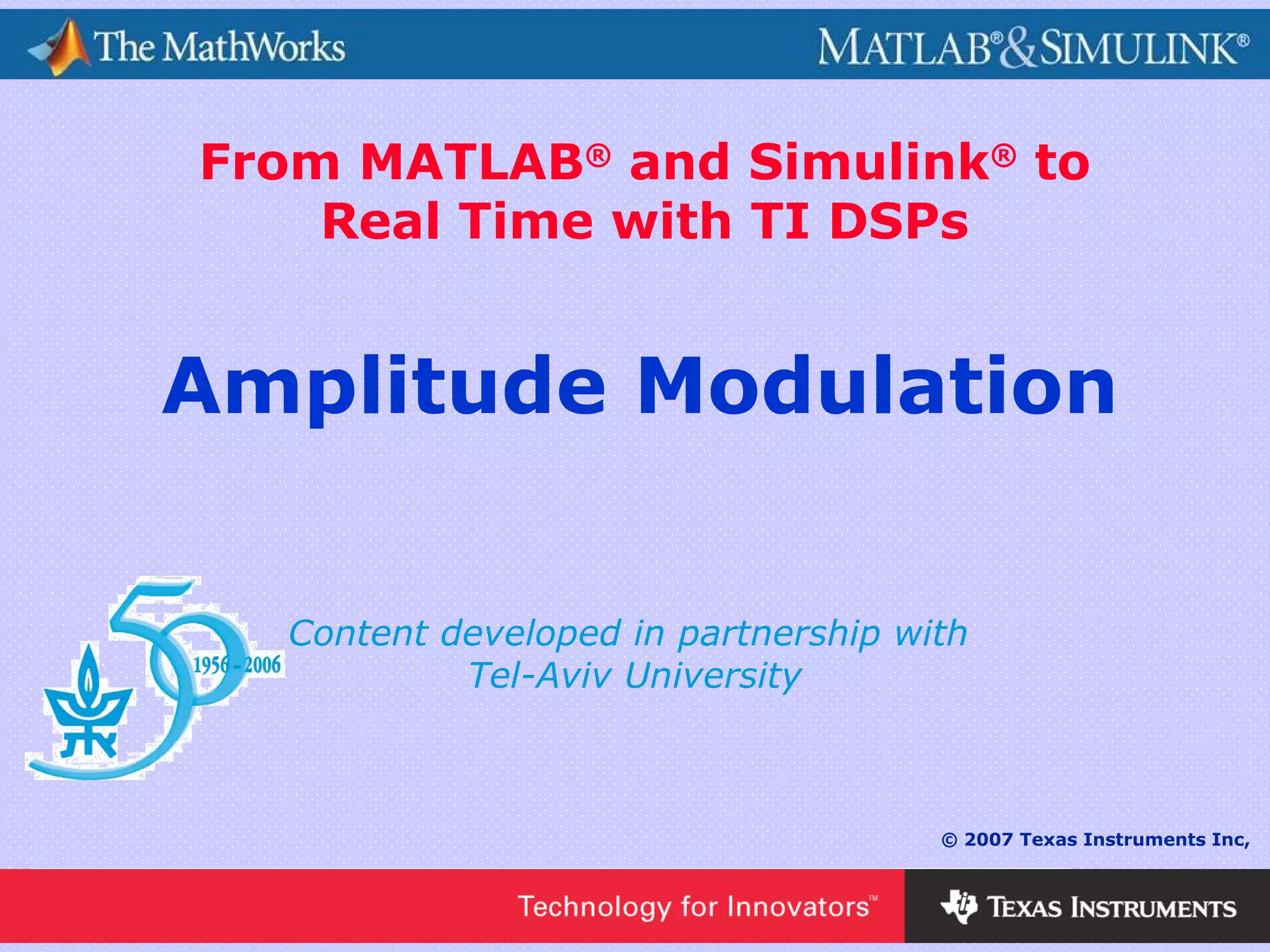 Amplitude modulation PPT Free Download