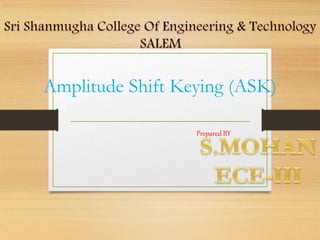 Amplitude Shift Keying (ASK)
Prepared BY
 