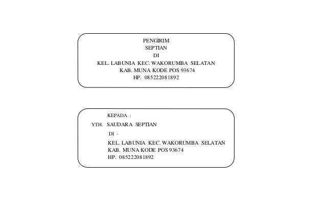 Amplop lamaran koltim
