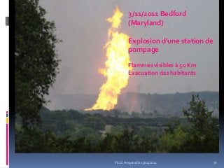 3/11/2011 Bedford
(Maryland)
Explosion d’une station de
pompage
Flammes visibles à 50 Km
Évacuation des habitants
76Ph.LC Amponville 25/04/2014
 