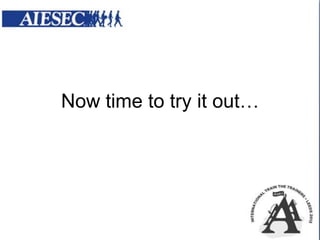 Now time to try it out…

 