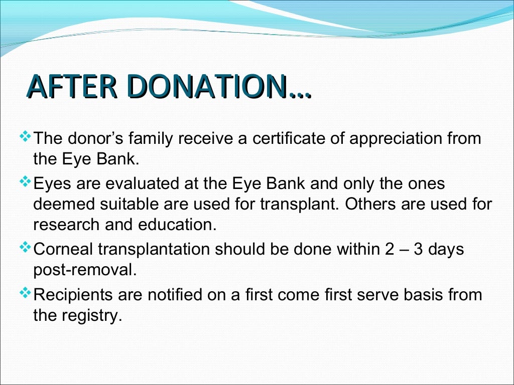 EYE DONATION