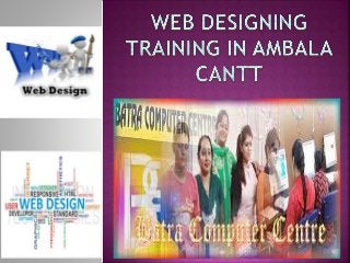 Best Web Designing Training In Ambala Cantt