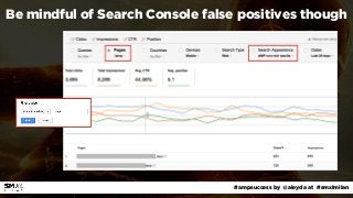 #ampsuccess by @aleyda at #smxlmilan
Be mindful of Search Console false positives though
 