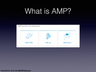 Presented by Toren Ajk AMPWPTools.com
What is AMP?
 