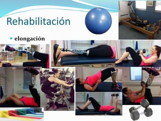 Rehabilitación
 elongación
 