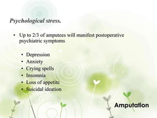 Techniques… Few examplesAfter 12 monthsAmputation