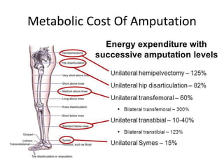 Metabolic Cost Of Amputation
 