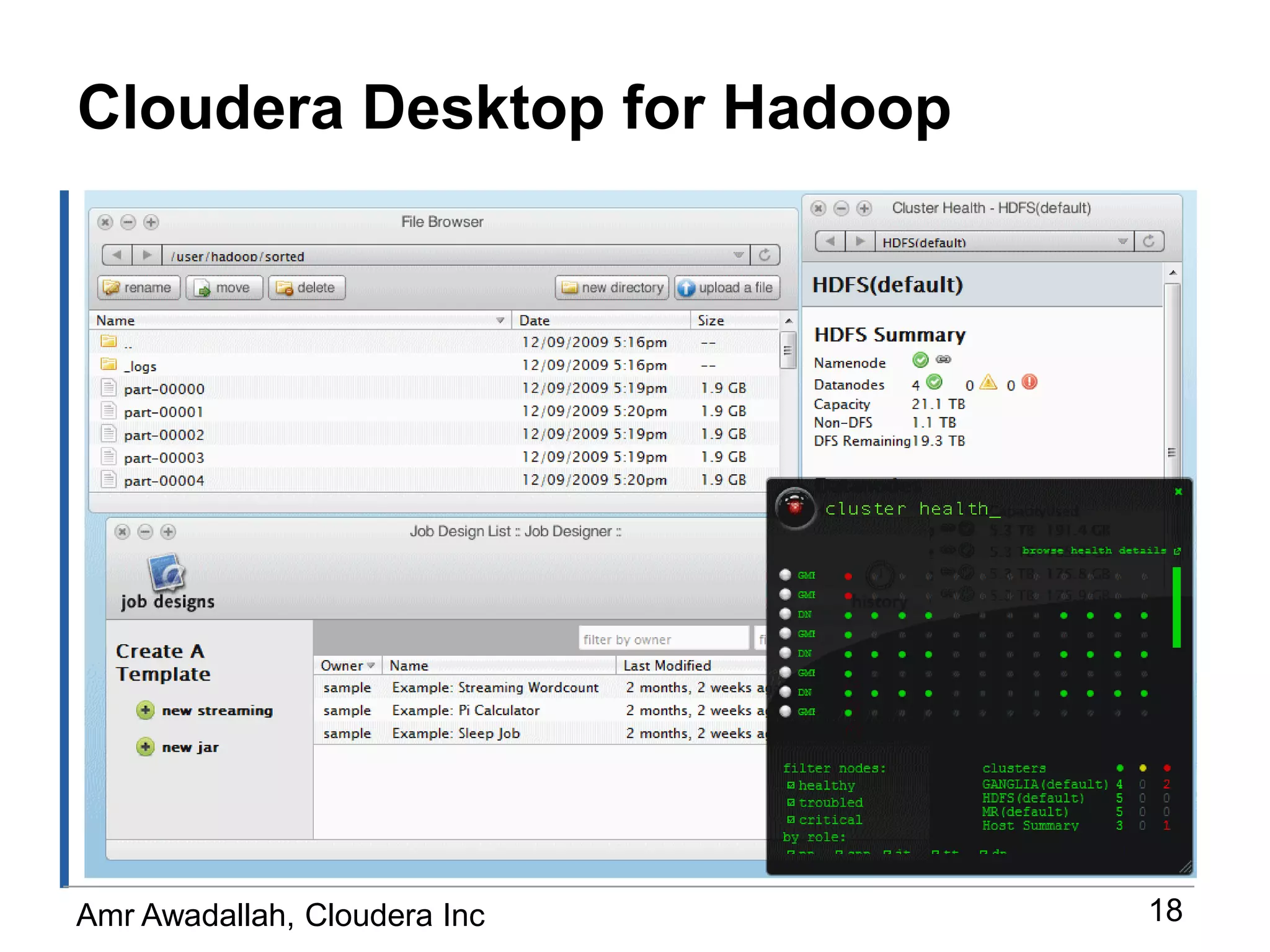 An explicit load operation has to take place which transforms the data to the internal structure of the database.