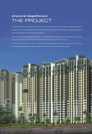 Amrapali golf-homes-brochure | PDF