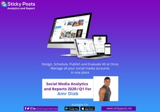 Social Media Analytics & Report 2020 Q1 for Amr Diab