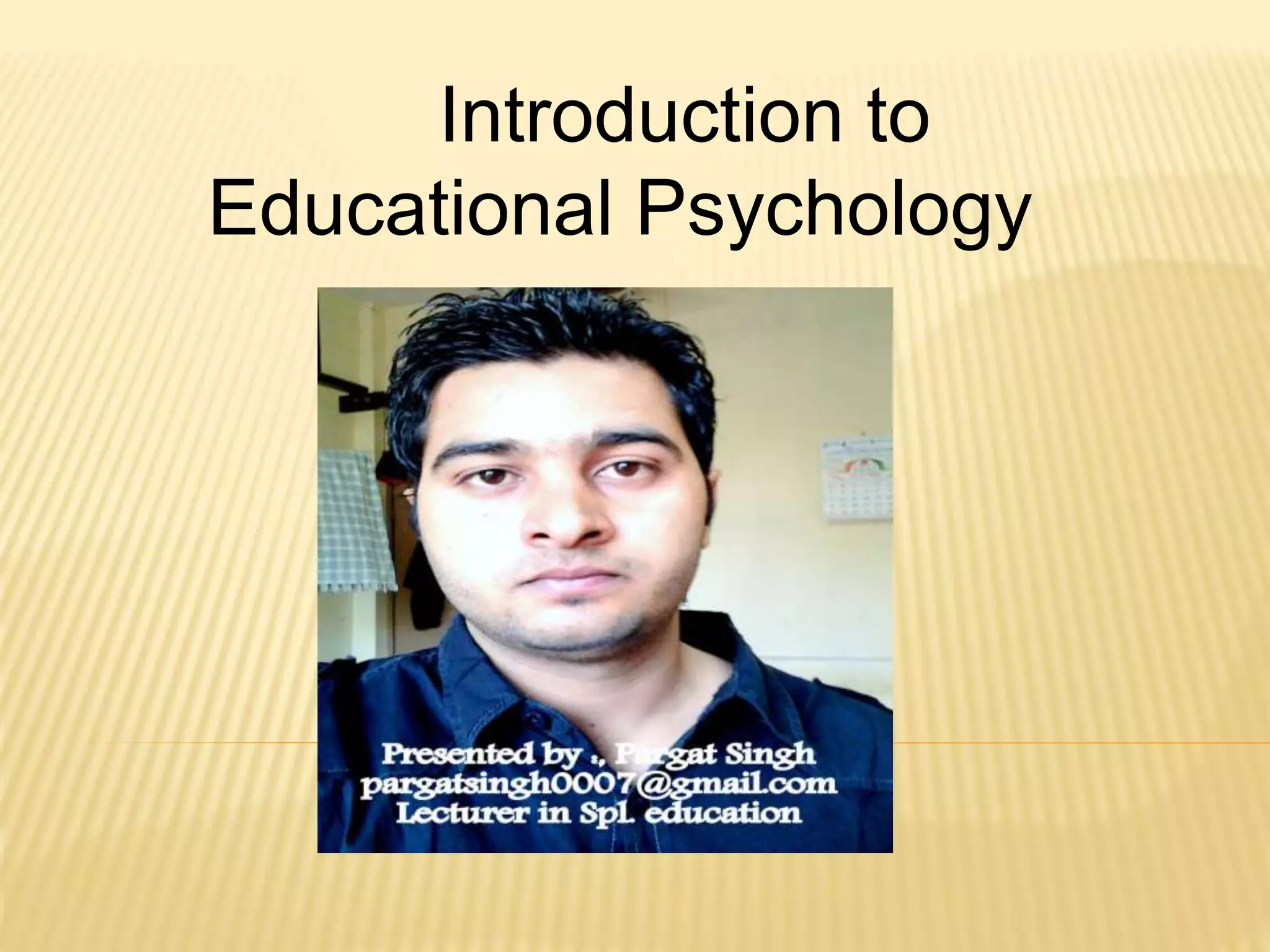 ppt on educational psychology PPT